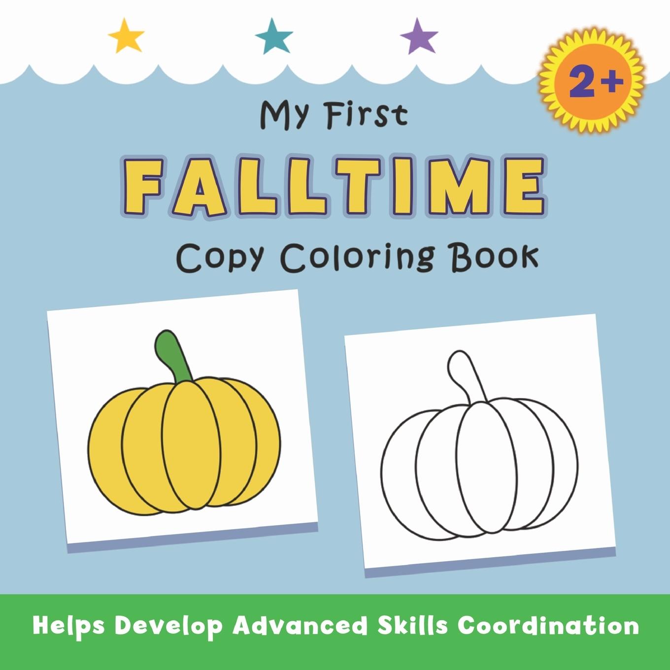 Livro My First Falltime Copy Coloring Book Justine Avery