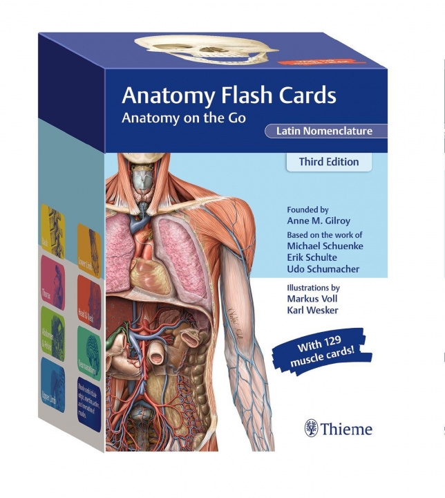 Printed items Anatomy Flash Cards, Latin Nomenclature Markus Voll