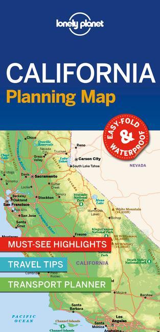 Tlačovina Lonely Planet California Planning Map 1 