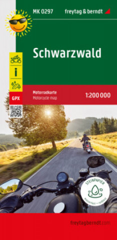 Materiale tipărite Schwarzwald, Motorradkarte 1:200.000, freytag & berndt 