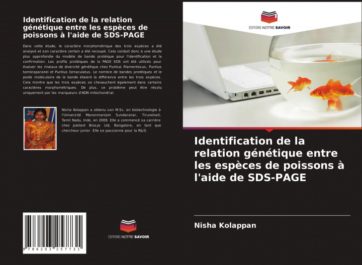 Kniha Identification de la relation genetique entre les especes de poissons a l'aide de SDS-PAGE 