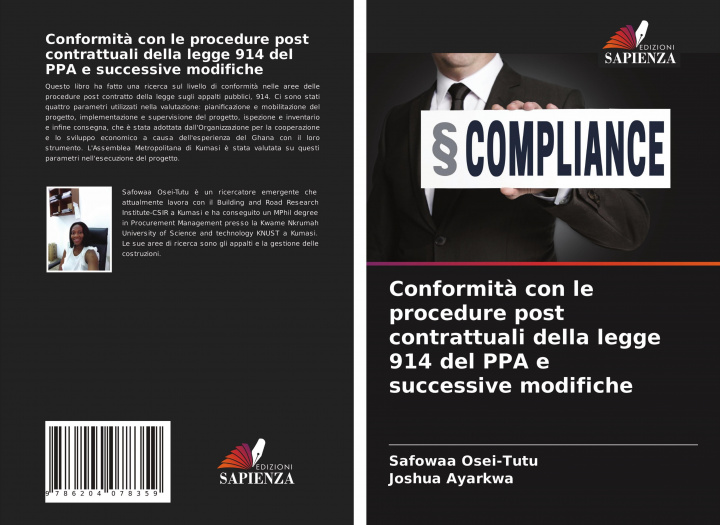 Buch Conformita con le procedure post contrattuali della legge 914 del PPA e successive modifiche Joshua Ayarkwa