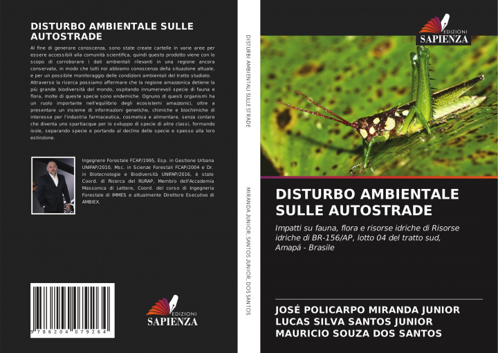 Kniha Disturbo Ambientale Sulle Autostrade Lucas Silva Santos Junior