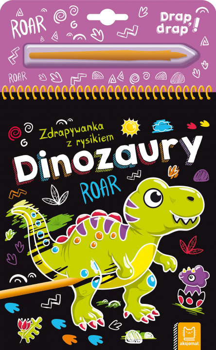 Book Dinozaury. Zdrapywanka z rysikiem Opracowanie zbiorowe