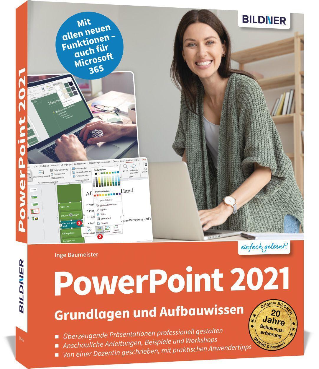 Knjiga PowerPoint 2021, 2019 + Microsoft 365 