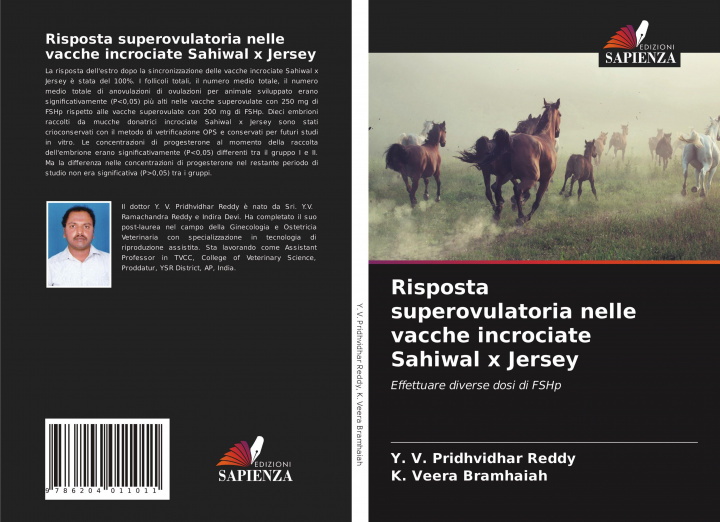Книга Risposta superovulatoria nelle vacche incrociate Sahiwal x Jersey K. Veera Bramhaiah