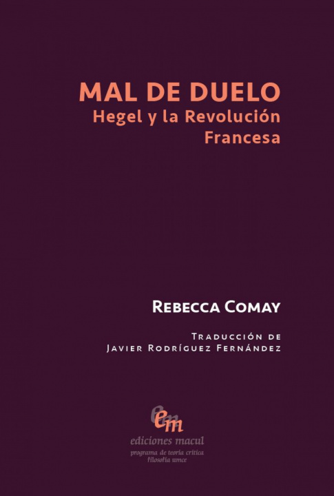 Book MAL DE DUELO REBECCA COMAY
