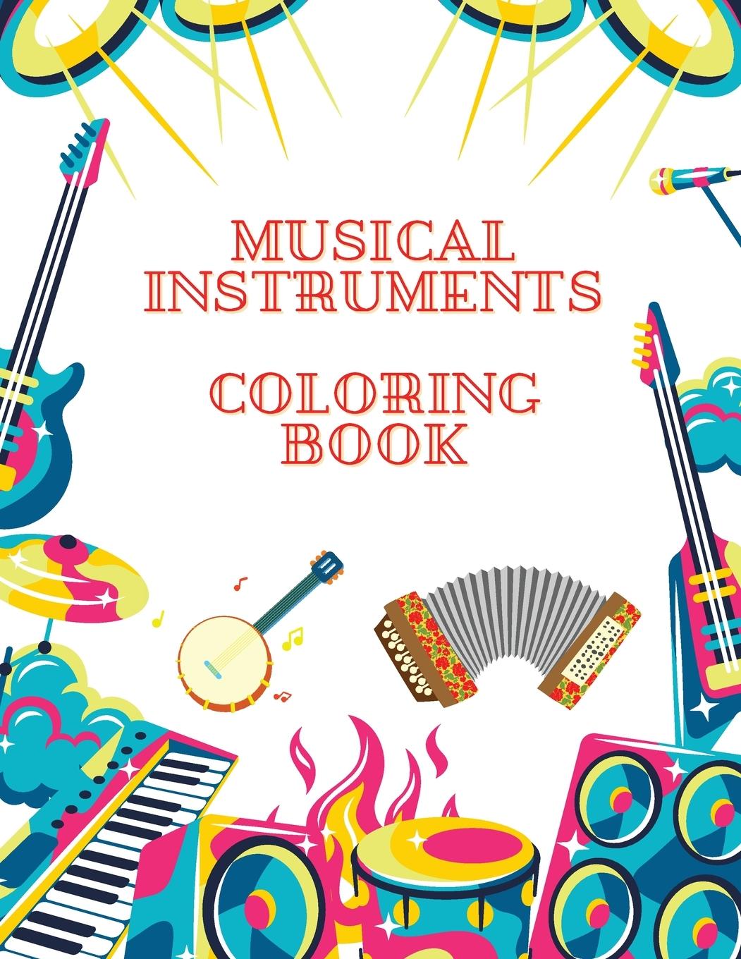 Carte Musical Instruments Coloring Book 