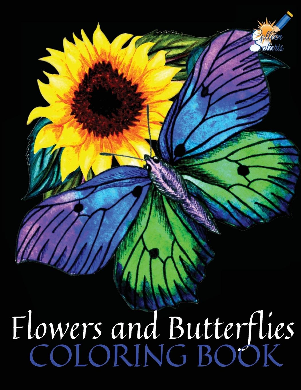 Könyv Flowers and Butterflies Coloring Book 