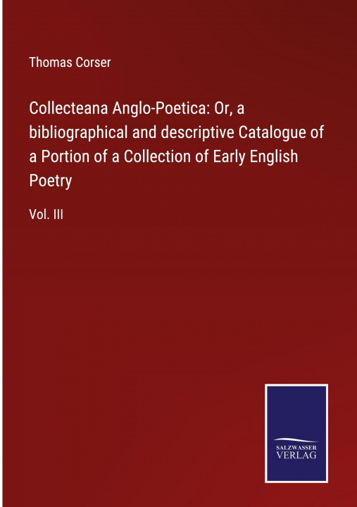 Kniha Collecteana Anglo-Poetica 