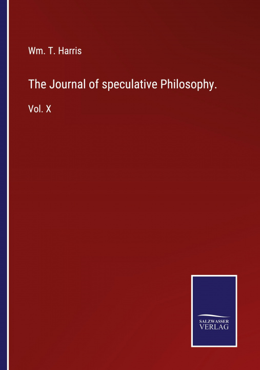 Könyv Journal of speculative Philosophy. 