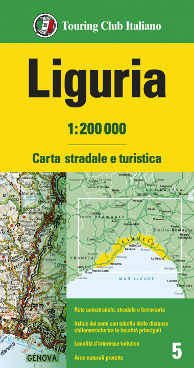 Materiale tipărite Liguria 1:200.000. Carta stradale e turistica 