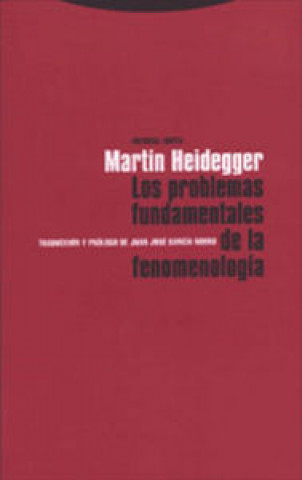 Kniha Problemas fundamentales de la fenomenologia MARTIN HEIDEGGER