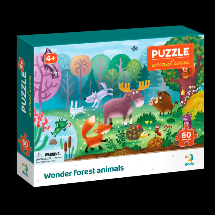 Game/Toy Puzzle 60 Biomy Zwierzęta leśne 