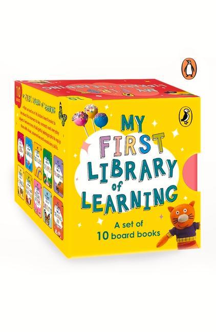 Könyv My First Library of Learning: Box set, Complete collection of 10 early learning board books for super kids, 0 to 3 | ABC, Colours, Opposites, Numbers, 