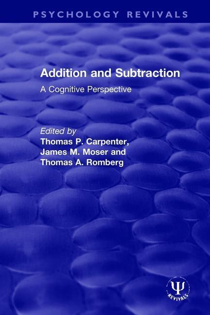 Book Addition and Subtraction Thomas P. Carpenter