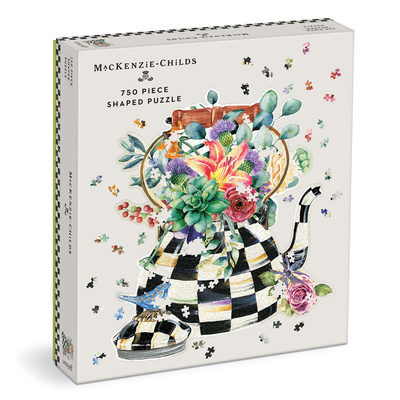 Book MacKenzie-Childs Blooming Kettle 750 Piece Shaped Puzzle GALISON