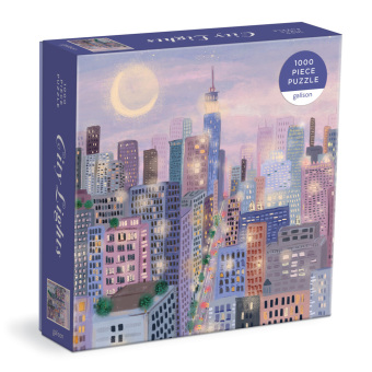 Joc / Jucărie City Lights 1000 Pc Puzzle In a Square box GALISON