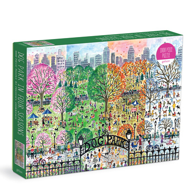 Game/Toy Michael Storrings Dog Park in Four Seasons 1000 Piece Puzzle GALISON