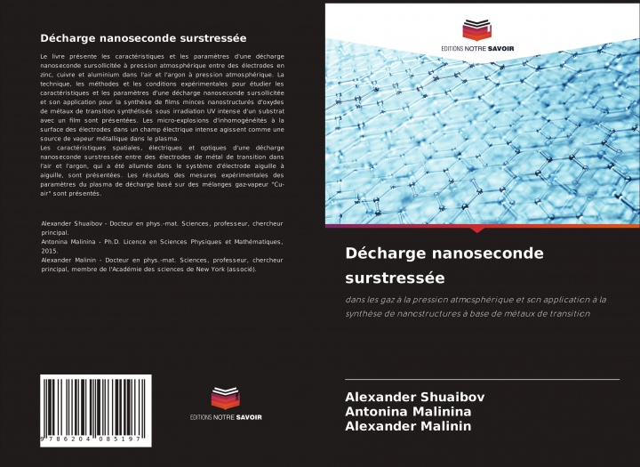 Könyv Decharge nanoseconde surstressee Antonina Malinina