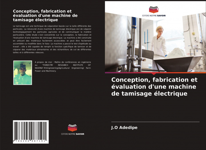 Kniha Conception, fabrication et evaluation d'une machine de tamisage electrique 