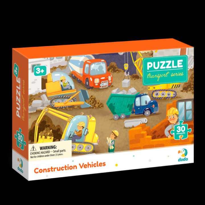 Hra/Hračka Puzzle Doprava: Stavební stroje 30 dílků 