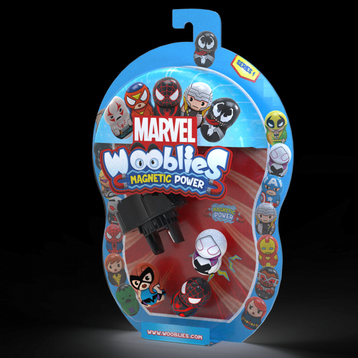 Játék Wooblies Marvel 3 figurki magnetyczne + wyrzutnia WBM011 