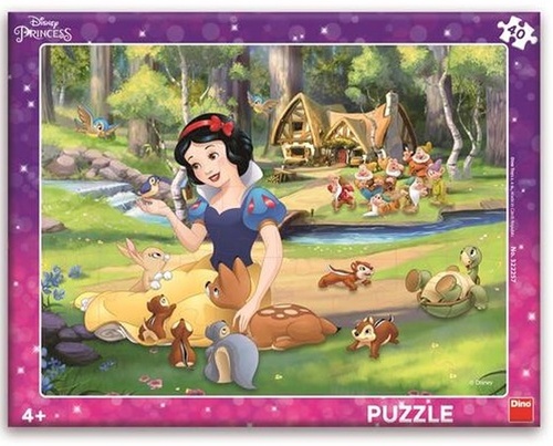 Hra/Hračka Puzzle 40 Sněhurka a zvířátka deskové 