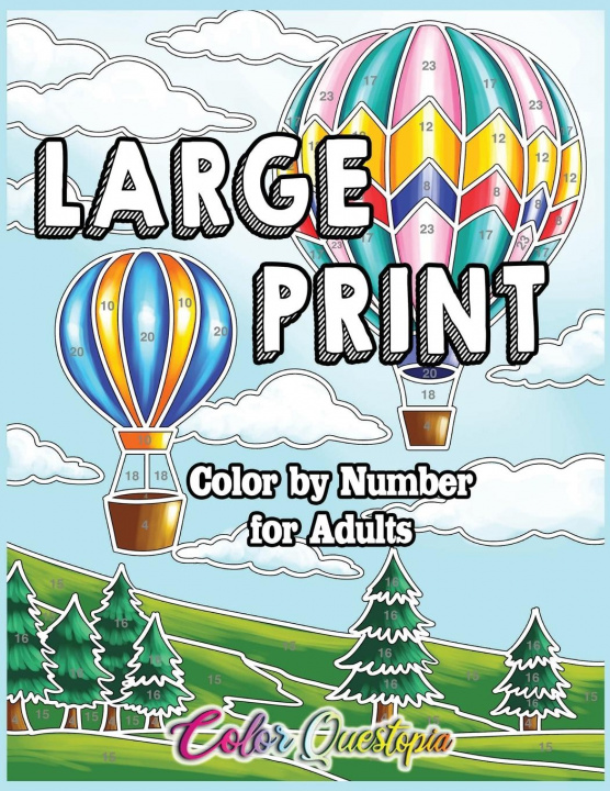 Kniha Large Print Color by Number for Adults 