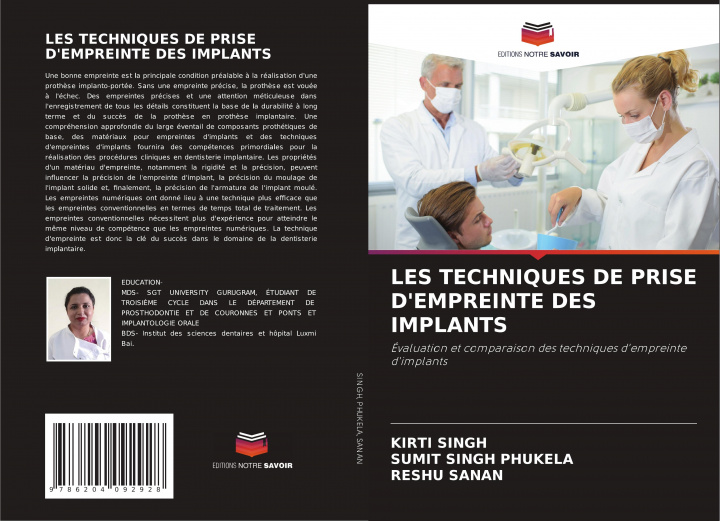 Carte Les Techniques de Prise d'Empreinte Des Implants Sumit Singh Phukela