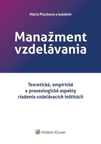 Knjiga Manažment vzdelávania Mária Pisoňová