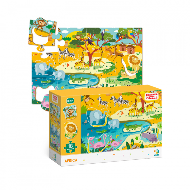 Hra/Hračka Puzzle 18 sorter Afryka DOP300159 