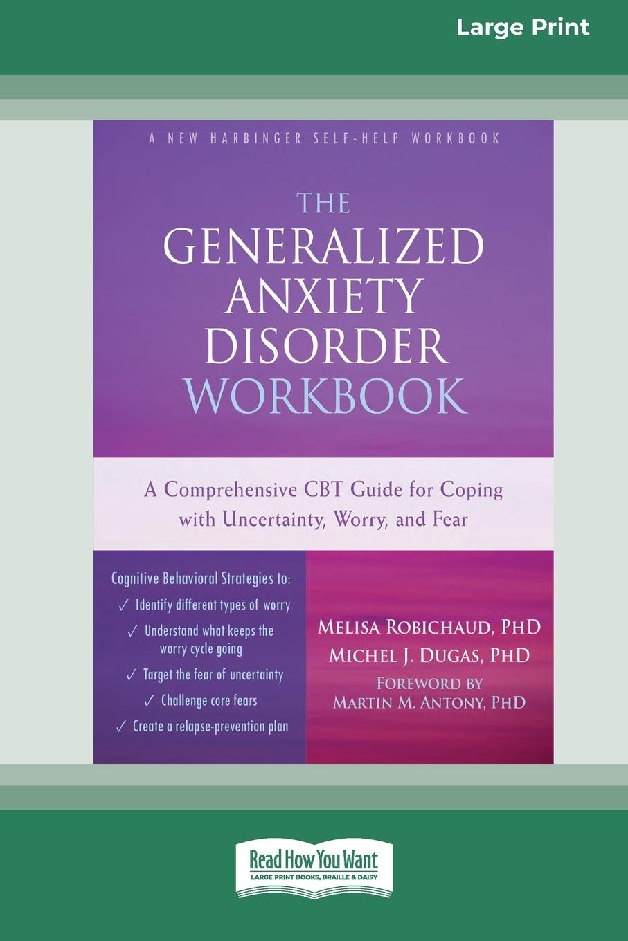 Książka Generalized Anxiety Disorder Workbook Michel J. Dugas