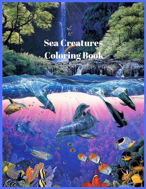 Boek Sea Creatures Coloring Book Nikolas Parker