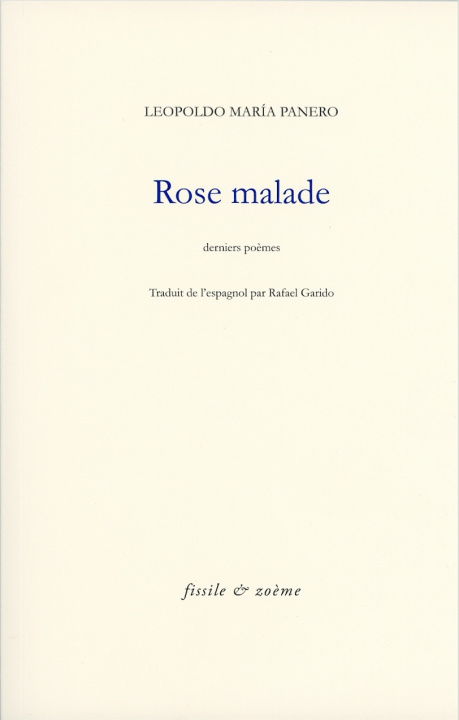 Boek Rose malade PANERO