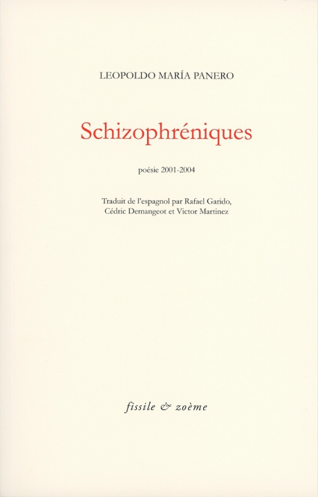 Book Schizophréniques PANERO