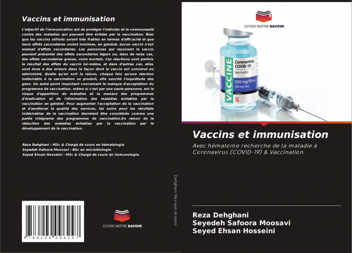 Kniha Vaccins et immunisation Seyedeh Safoora Moosavi