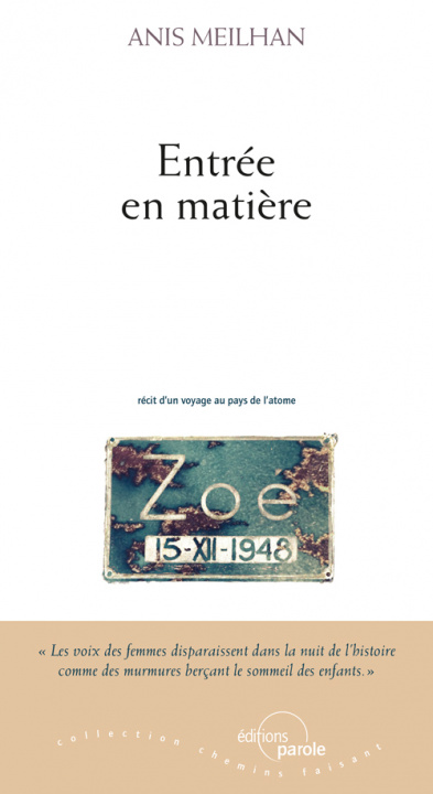 Libro ENTRÉE EN MATIÈRE MEILHAN