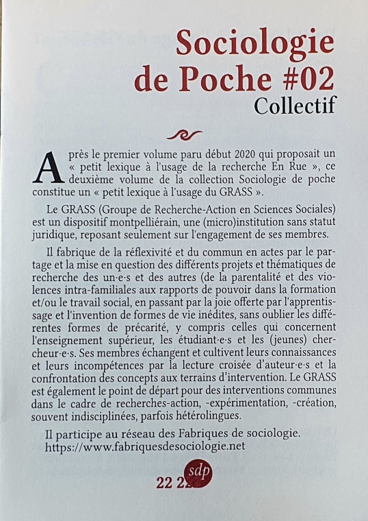 Boek Sociologie de Poche #02 
