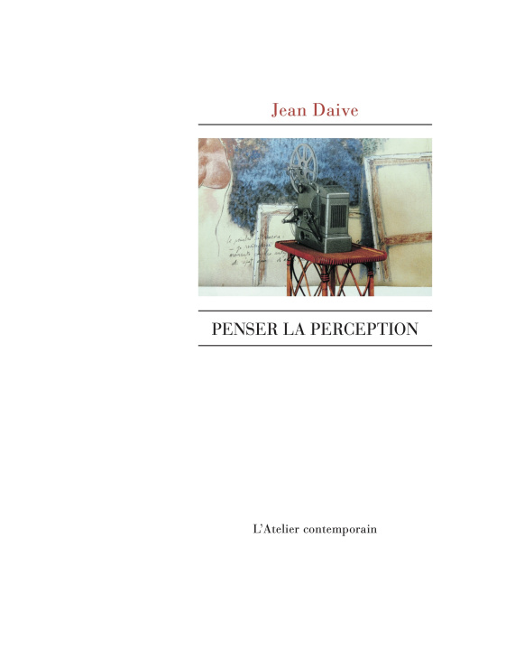 Boek Penser la perception Jean Daive