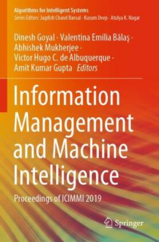 Kniha Information Management and Machine Intelligence Valentina Emilia Balas