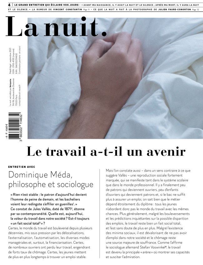 Книга La nuit n°4 - Le travail a-t-il un avenir Méda
