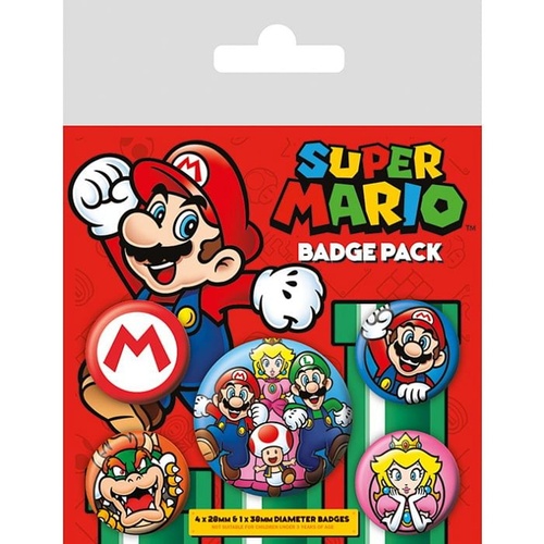 Joc / Jucărie Set odznaků - Super Mario 