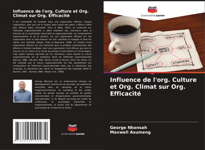 Kniha Influence de l'org. Culture et Org. Climat sur Org. Efficacite Maxwell Asumeng