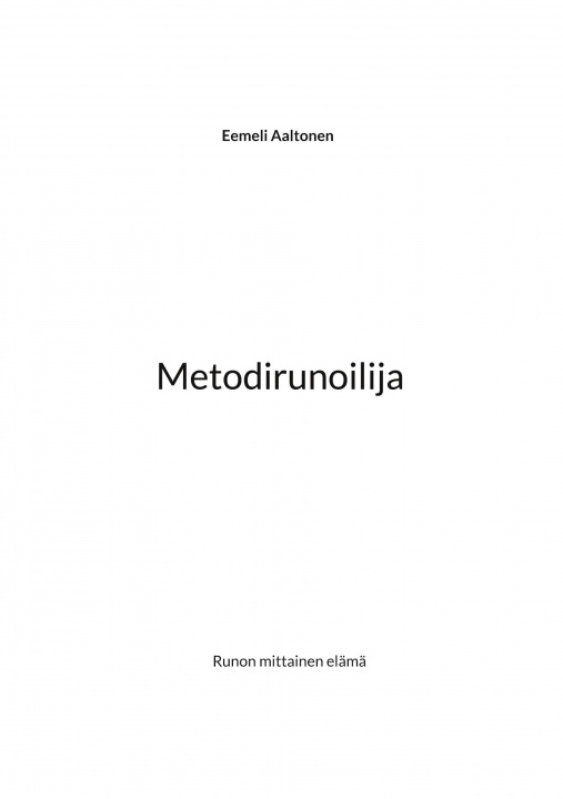 Kniha Metodirunoilija 