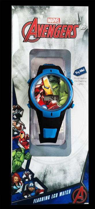 Carte Zegarek cyfrowy Avengersz podświetleniem LED MV15765 