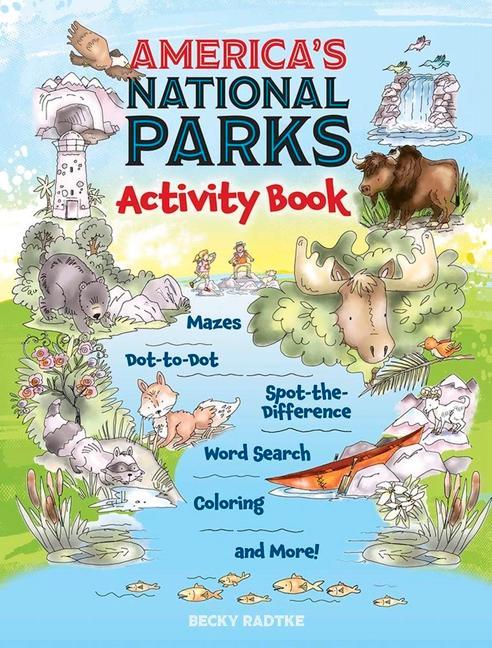 Könyv America's National Parks Activity Book Becky J Radtke