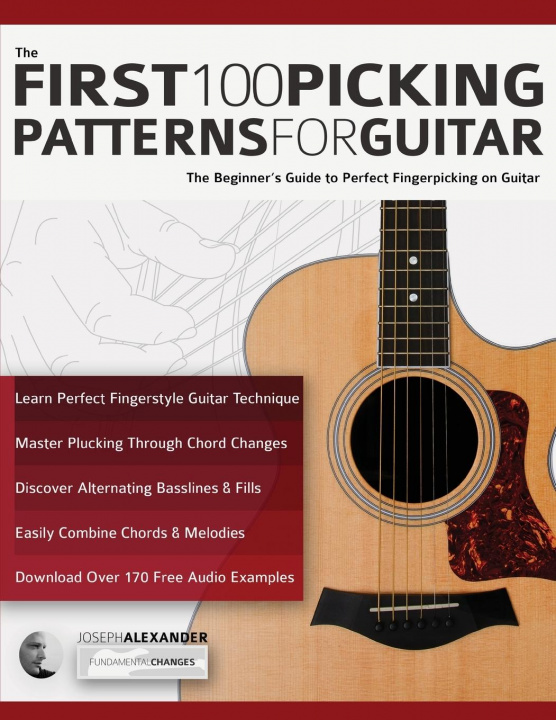 Carte First 100 Picking Patterns for Guitar Joseph Alexander