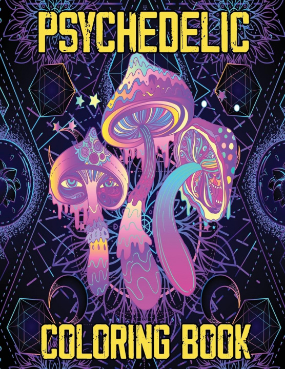 Book Psychedelic Coloring Book 