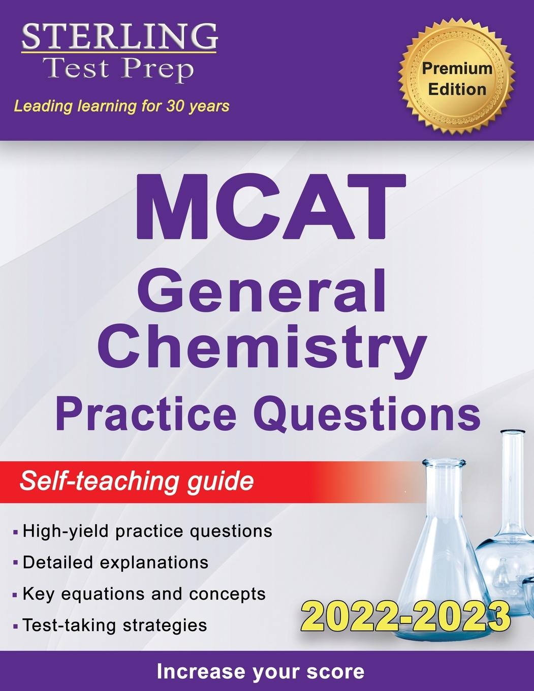 Book Sterling Test Prep MCAT General Chemistry Practice Questions 
